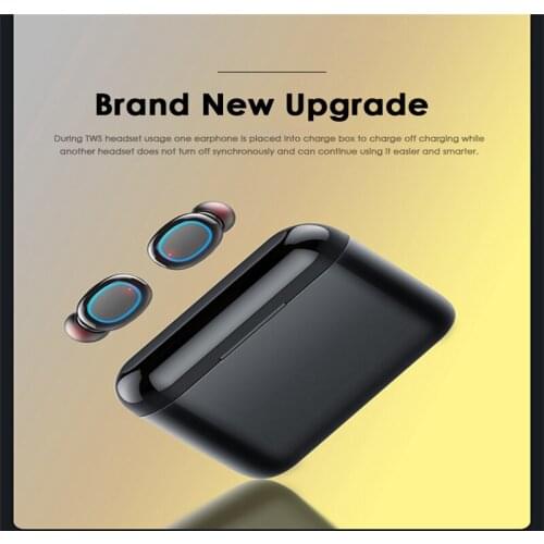 HiFi Stereo Bluetooth 5.0 TWS Wireless Earphones Wake-up Siri Earbuds Sport Waterproof Earphone 2600mAh Charging Box Power Bank
