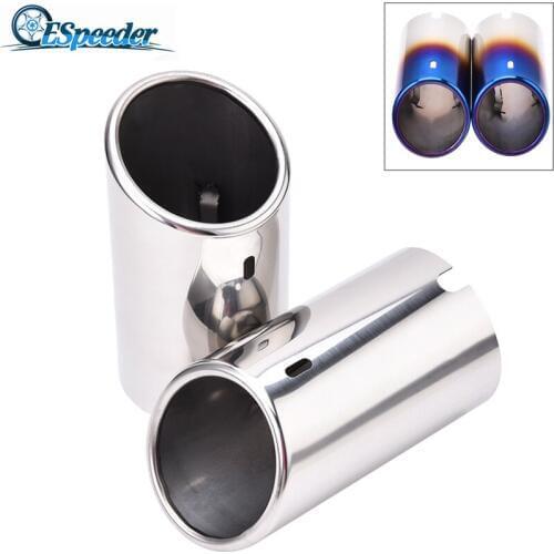Car Exhaust Tip Muffler Pipe For VW Volkswagen Passat Polo Golf 2008-2018 Auto Accessories Stainless steel