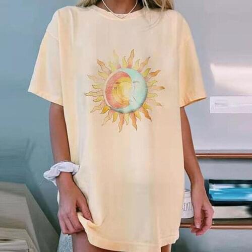 Fashion Women 2021 Summer Tees New Ladies Short Sleeve T-Shirt Girls Hip Hop Street Letter Printing Large Size Female Tops