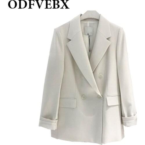 Suit Jacket White Blazers for Women Long Sleeve Oversized Coat Loose Green Blazer Jacket Office Ladies Fried Street Black Tops