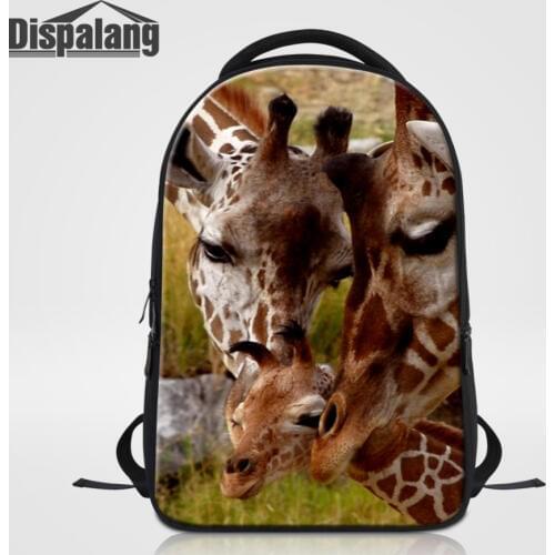 Dispalang Casual Women Laptop Backpack Animal Giraffe Print Womens Backpack Children Schoolbag Bagpack For Teenagers School Bag