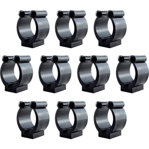 10Pcs Plastic Fishing Lever Pole Clips Holder Keeper Positioning Clamp