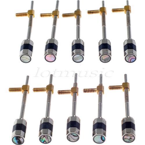 10Pcs style Screw FOR 4/4 Violin Bow Parts chrome,copper,shell material