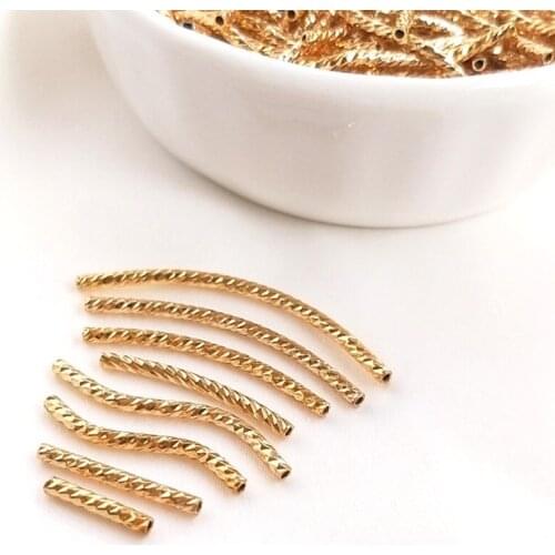 10pieces14k gold plated jewellry making accessories copper DIY necklace FPPJ connectors