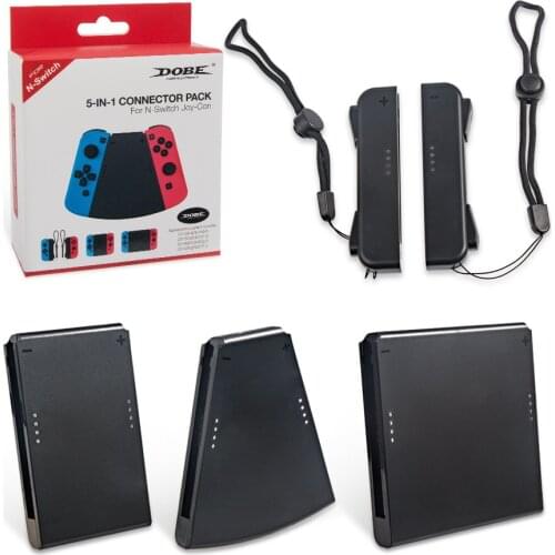5-in-1 Handle Connector for Switch Handle Connection Set Ns Joy Con Left and Right Handle Connector Simple Set