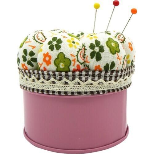 500 pcs Color Bead Needle Metal Rustproof Sewing Pins Multicolor Stitching Quilting Pins with Storage Box Cushion Random Color