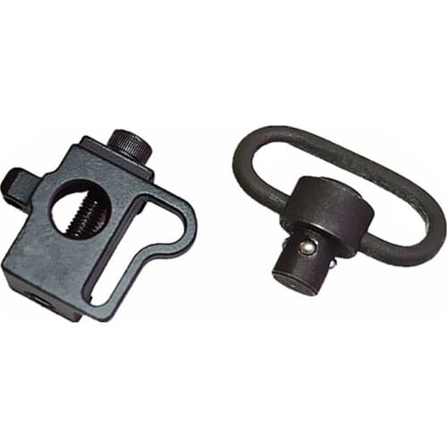 FIRECLUB Picatinny Mount Sling Adapter with QD Quick Detach Swivel Push Button black