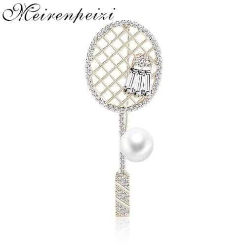 Badminton Racket Brooches Charm Enamel Pins Brooch Sports Enthusiasts Badges Brooches Pin For Sport Lover