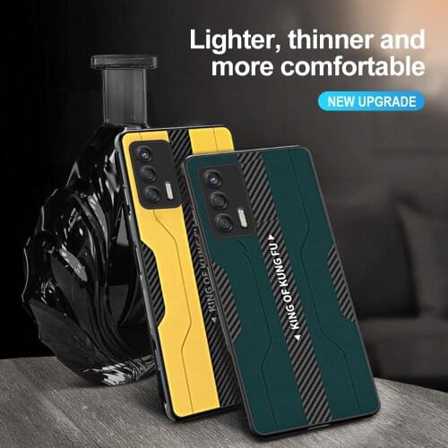 Carbon Fiber Texture Leather Case For Oppo Realmi Realmy Realme C21 GT Neo Narzo 30 5G 2021 Cover TPU Soft Edge Phone Shell