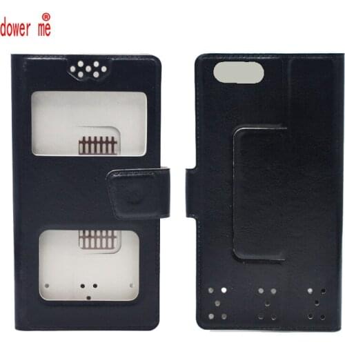 Dower me Double window Flip PU Leather Case Cover For Haier Alpha A2 Lite NFC Smart Phone In Stock N2