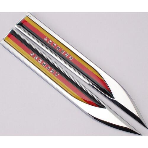 Car Decoration Strip Metal National Flag Sticker Car Styling For Nissan qashqai tiida almera juke primera x-trail note Sunny