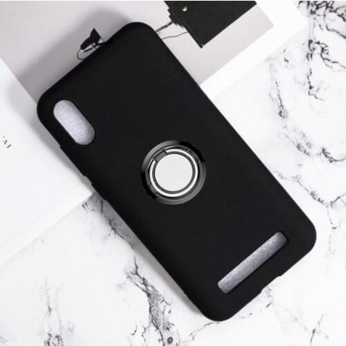 For Doogee X90 Y8c Back Ring Holder Bracket Phone Case Smartphone TPU Soft Silicone Cover