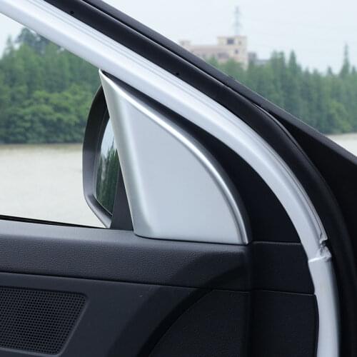 For Hyundai Elantra AD 2016 2017 Car Chrome A Pillar Triangle Cover Interior Decoration Sequins Brand Auto Accessories Styling