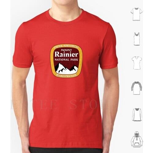 Mount Rainier National Park Washington Pacific Northwest T Shirt Print Cotton Mount Rainier National Park Washington Pacific