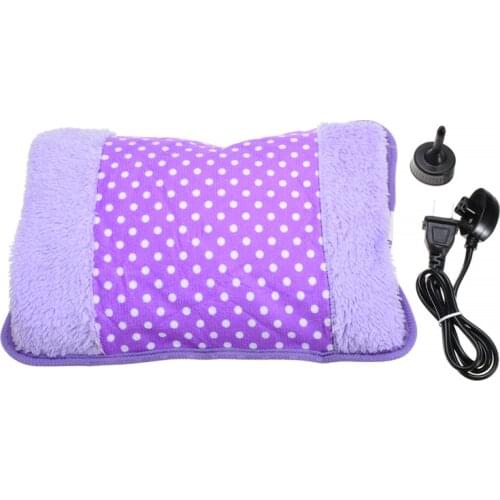 Cute Dot Pattern 220V 500W Rechargeable Winter Hand Warmer Electric Hot Water Bottle Bag Hand Warmers with Plug Converter Random