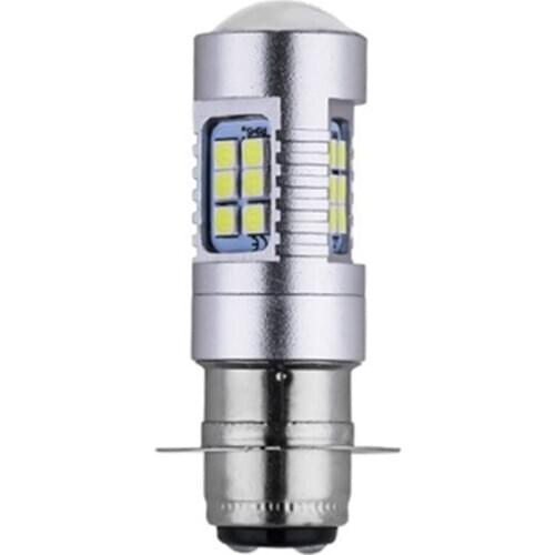 H6 Single-Claw Motorcycle 3030 21SMD Led Headlight Head Light Lamp Bulb 1200LM White 21W