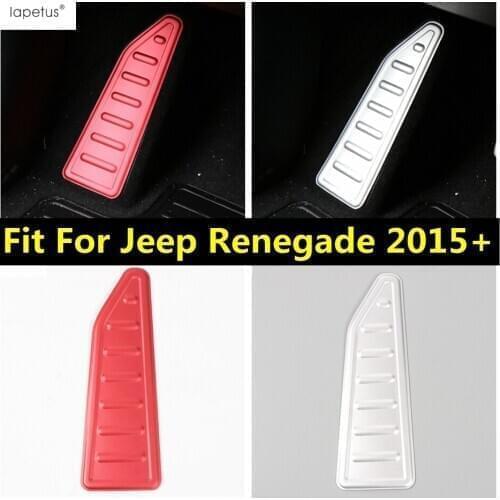 Lapetus Accessories Fit For Jeep Renegade 2015 - 2020 Side Left Foot Rest Pedal Pad Plate Footrest Molding Cover Kit Trim