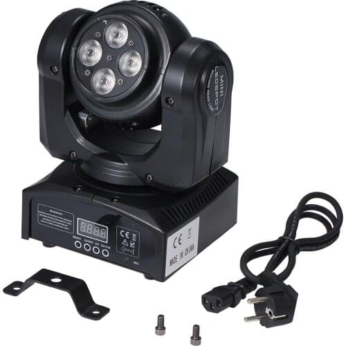 Lixada DMX 512 Stage Light Effect Double Sides RGBW 15 / 21 Channel DJ Lamp Rotating Moving Head LED Stage Lamp for Disco KTV