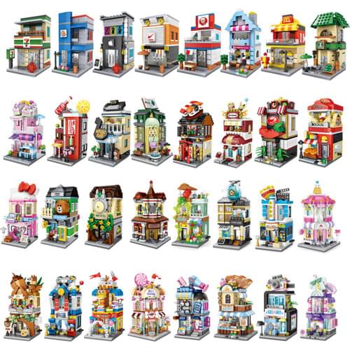 LOZ Mini Blocks City View Store Puzzle GIRLS Building Toys Boys GIFT
