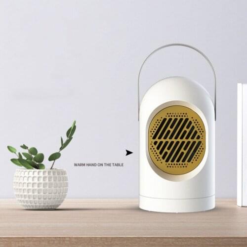 Small Portable Home Heater Livingroom Bedroom Warmer Desktop Low Noise Heating Machine with Handle White Black YDS-360