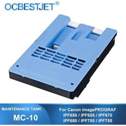 MC-10 Maintenance Cartridge 1320B014CA For Canon imagePROGRAF iPF650 iPF655 iPF670 iPF680 iPF750 iPF755 Printer Maintenance Tank