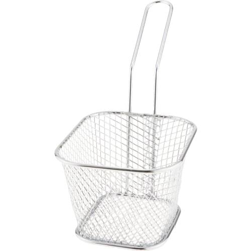 Metal Frying Basket Strainer Fried Chicken Chips Colanders Kitchen Tool