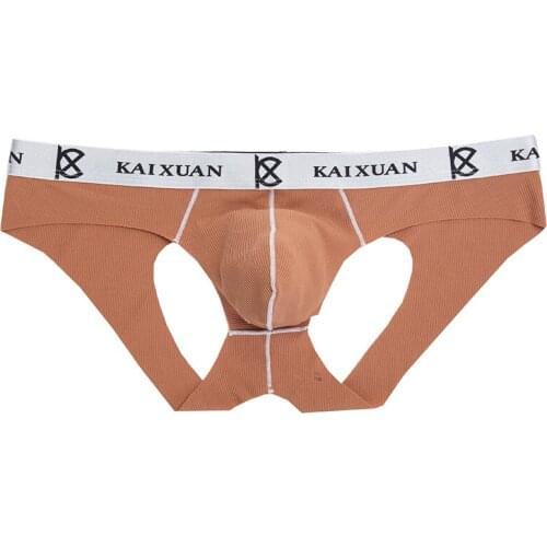 Mens Backless Underwear U Convex Crotch Briefs Sexy Gay Penis Pouch Tanga Open Male Modal Jockstrap