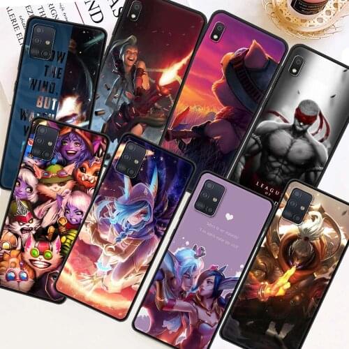 Soft Case For Samsung Galaxy A51 A71 A21s A31 A12 A41 A11 A72 A52 A32 5G A01 A91 A21 Black Capas League Of Legend Lol