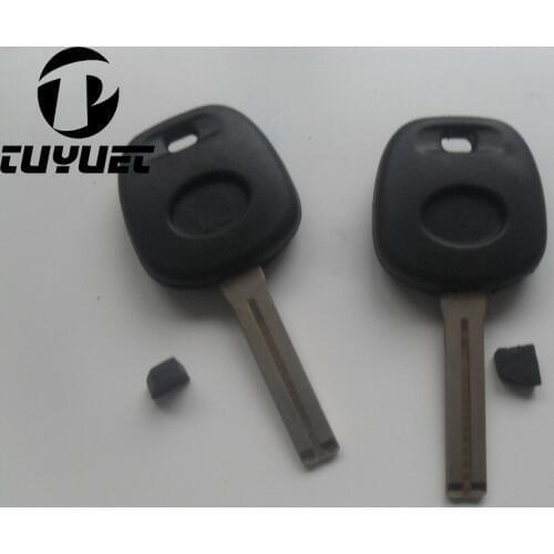 New Uncut Blade Key Case For Toyota Crown Transponder key Shell TOY48 Blade