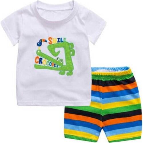 New Childrens Dinosaur Pajamas Set Girls Pajamas Cotton Kids Pyjamas Boys Sleepwear Child Night Wear Clothing Suits