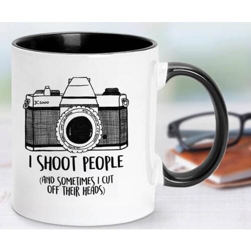 Photography Enthusiasts Gift mug 11oz Black Ceramic Office Coffee Mug Gift for your The Reporter Husband or Wife Milk Cup
