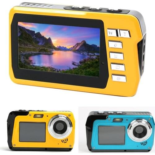Professional 48MP 16 Zoom Point Underwater Camera HD 1080P Dual Screen Video Camcorder Shoots Sports Waterproof Digital Camera