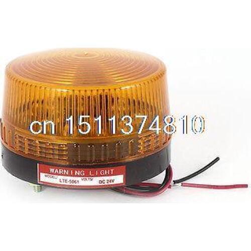 Industrial DC 24V LED Flash Strobe Light Emergency Warning Lamp Yellow LTE-5061