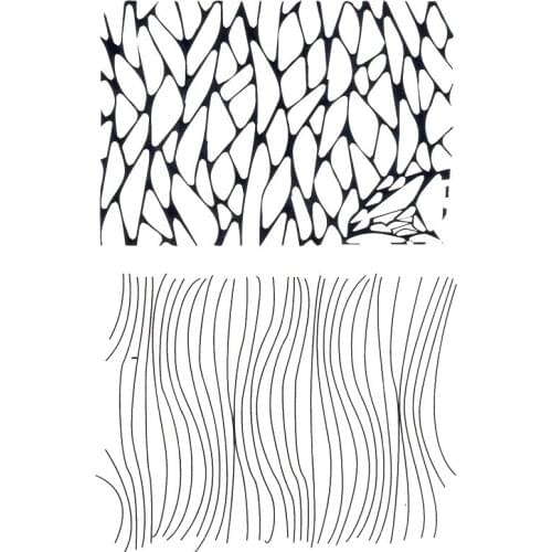 Clear Stamps News Background Line Pattern Scrapbooking Material HOOK Photo Cards Account Rubber Stamper Transparent Stamp Sellos