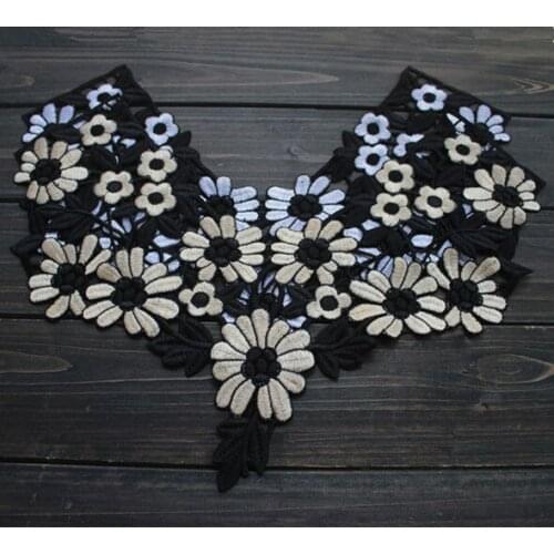 Size32*36cm (2pcs/lot) Embroidered Flower Collar, Clothing Accessories ,Venise lace collar