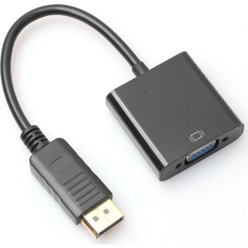 Splitter Adapter Fashion High Quality Supports DisplayPort DP Male to VGA Female Video Converter Adapter Cable for PC Laptop TV