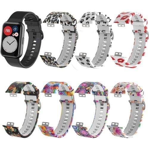 Replacement Band For Huawei Watch Fit Smart Watch Soft Silicone Waterproof Wrist Accessories Watch Strap For Huawei Fit Smartwat