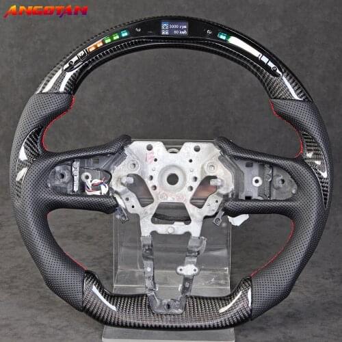 Steering Wheel Fit For Infiniti Q60 Carbon Fiber LED Modification of Itlay Alcantara Leather Steering Wheel