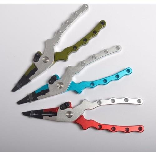 Fishing Plier With Bag Multifunctional Light Lure Accessories Grip Pincer Nipper Wire line Cutter Hook Remover Tool Kit