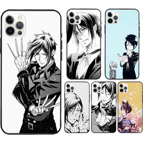 Sebastian Michaelis Black Butler Case For iPhone 12 mini 11 Pro Max X XR XS MAX SE 2020 5S 6S 7 8 Plus Back Cover Shell