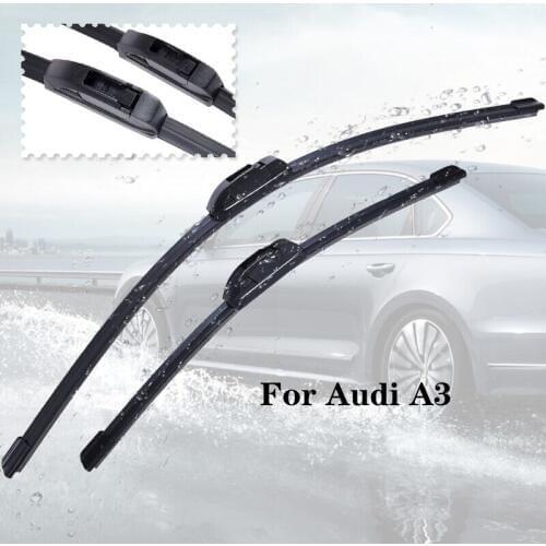 Wiper blades For Audi A3 8L/8P/8V from 1996 1997 1998 1999 2000 2001 2002 2003 2004 2005 2006 2007 to 2018 Clean car windshield