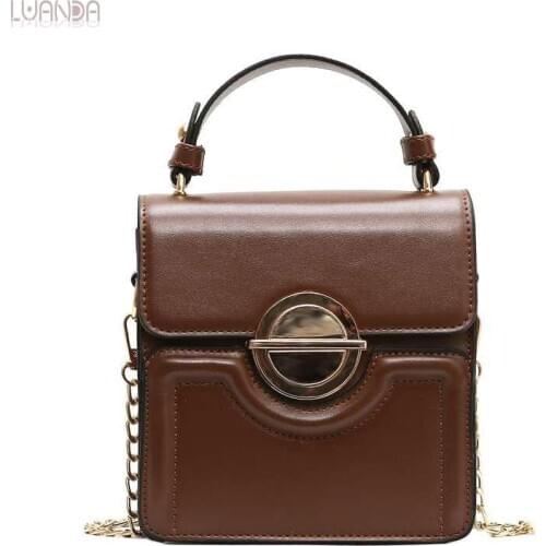 Crossbody Bags For Girl Fashion Women Messenger Bags Lady Small Leather Bags Chain Handbags Famous Brand Designer Shoulder Bag