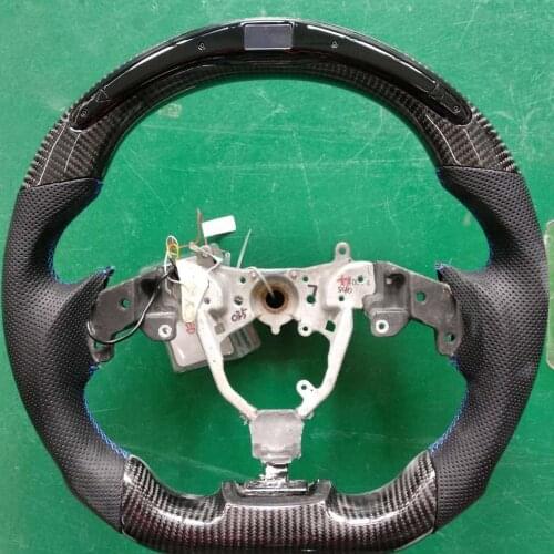 LED Carbon Fiber Steering Wheel Compatible with Lexus 2007-2013 IS250 IS300 ISF OHC Motors