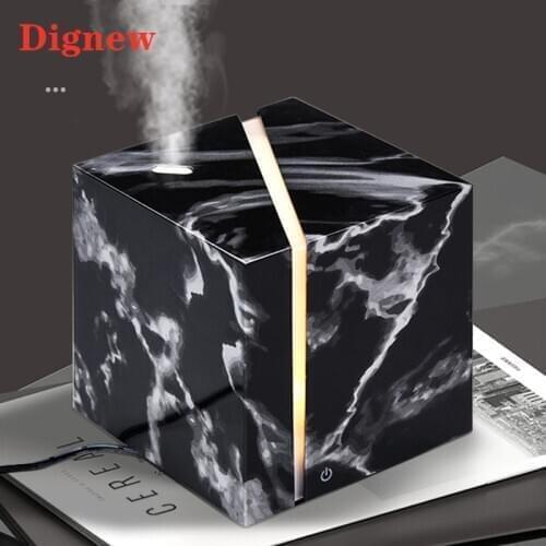 200ml Air Humidifier Marble Grain Ultrasonic Aromatherapy Essential Oil Diffuser LED Light For Home Bedroom