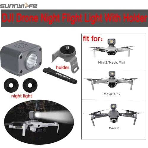 DJI Mavic Series Night Flight Light Lighting With Holder Headlight Flash Lamp Navigation Spot Light for Air 2/Mini 2/Mavic 2