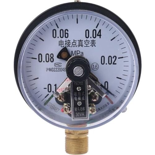 YXC-100 4'' -0.1MPa 30VA Electric Contact Vacuum Pressure Gauge Water Pump Pressure Magnetic Assistant Control Equipment