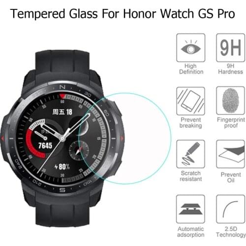 Tempered Glass Screen Protector for Honor Watch GS Pro Smart Watch 9H Anti Scratch Protective Film Guard for Huawei Honor GS Pro