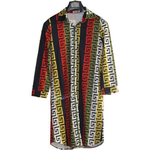 Tilapia 2017 summer new long women shirt plaid print big size ankara style fashion femme blouse Tdress