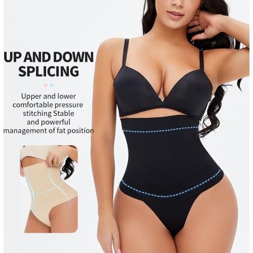 Women Tummy Control Underwear Butt Lifter Thong Shapewear High Waist Trainer Bodyshaper Briefs Plus Size Ladies Slimming Panties