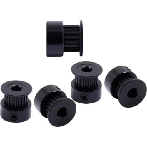 1Pcs Black Aluminum GT2 6mm Width 20 Tooth Teeth 2GT Timing Drive Pulley Pully Wheels Gear For 3D Printer Bore=5mm/8mm
